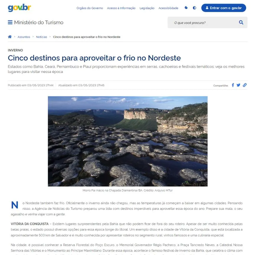 Cinco Destinos Para Aproveitar O Frio No Nordeste Allimulti